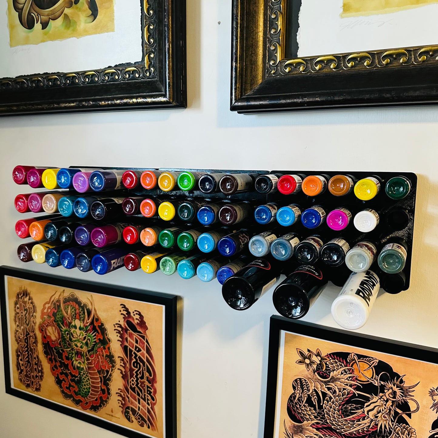 Mountable/Magnetic Tattoo Ink Storage Rack